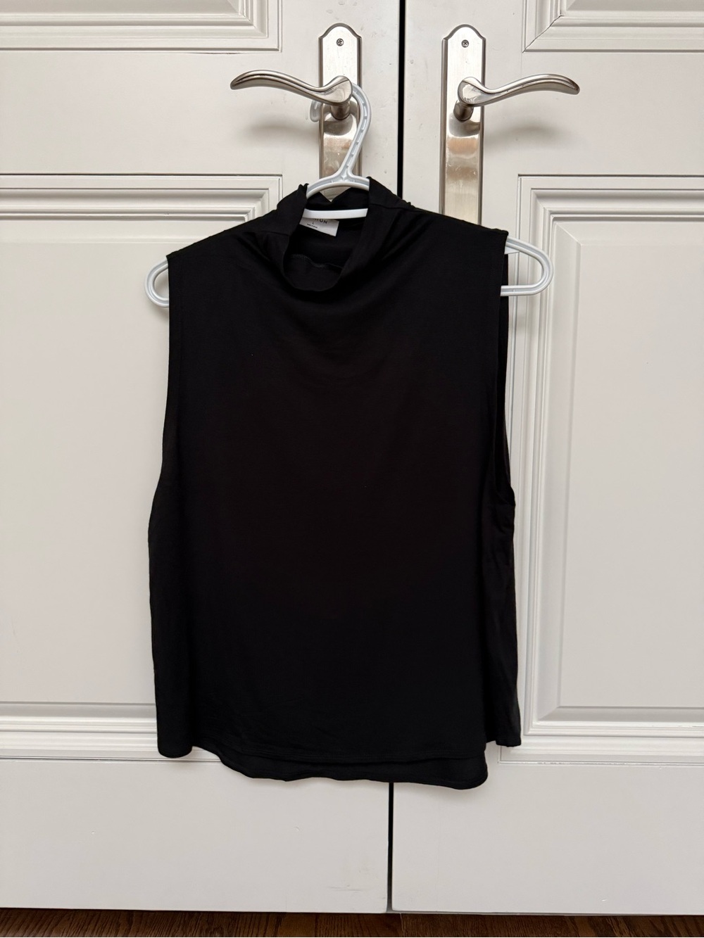 New Babaton Mock Neck Modal Sleeveless Top